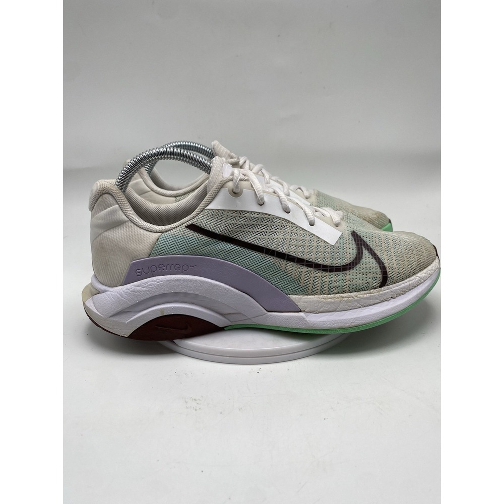 Nike Shoes Women Size 9 ZoomX SuperRep Surge White Green Athletic Trainers 3968
